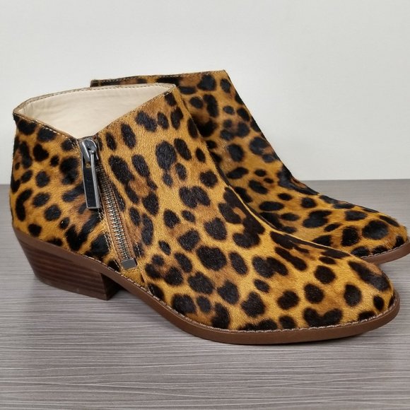 1. STATE Rosita Side Zip Ankle Bootie, Leopard Print, Womens Size 6.5 M / 37 - Picture 1 of 10